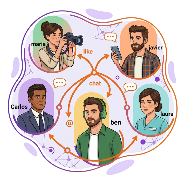 Busca en tu red - Forma Orgánica Comic